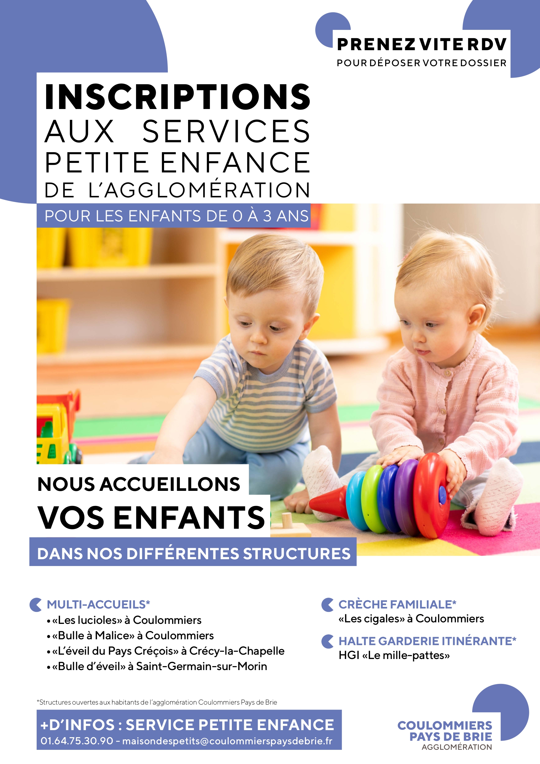 Inscriptions Aux Services Petite Enfance De Lagglomération